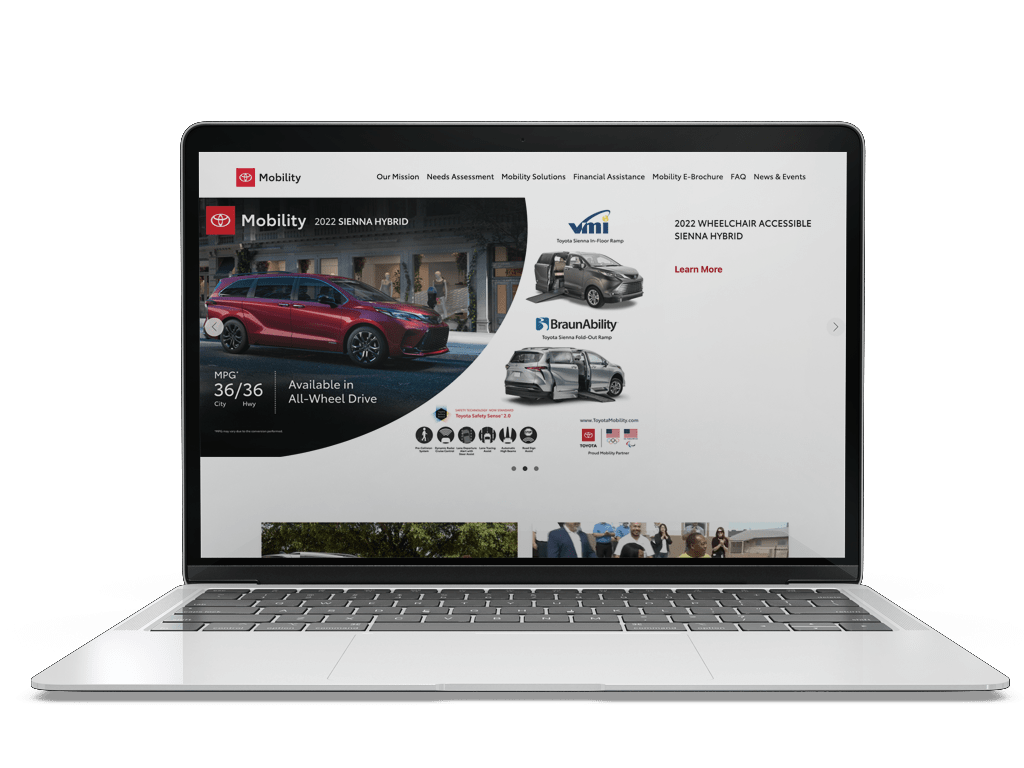 Toyota Mobility Website