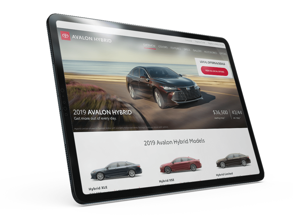 Toyota Wheel Stand Mobile Web application