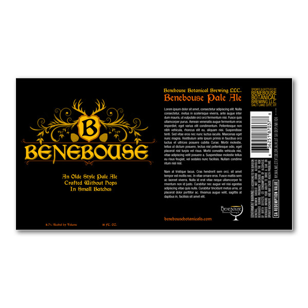 Benebouse Beer Label Design